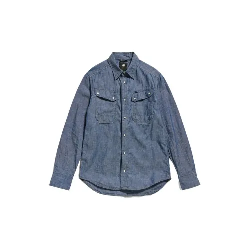 G-STAR RAW Shirts Men Indigo