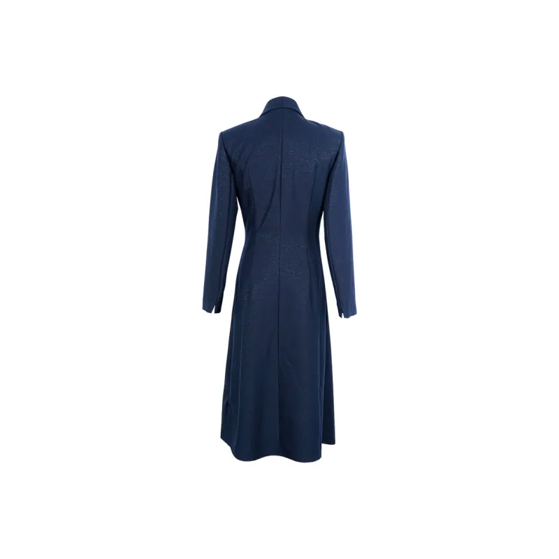 MISSSHINE Long Sleeved Dresses Women's Navy Blue-1
