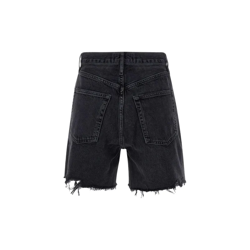 AGOLDE Stella High rise Denim Shorts-1