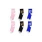 6 Pack (2 Pink+2 Black+2 Blue)