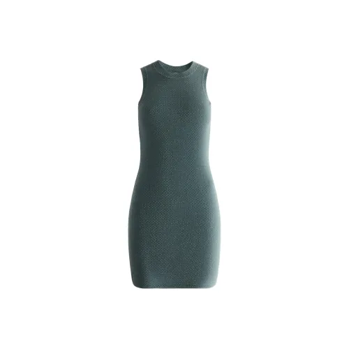 KITH Women's AW23 Fall/Winter Collection Sleeveless Dresses Women's Gray Green