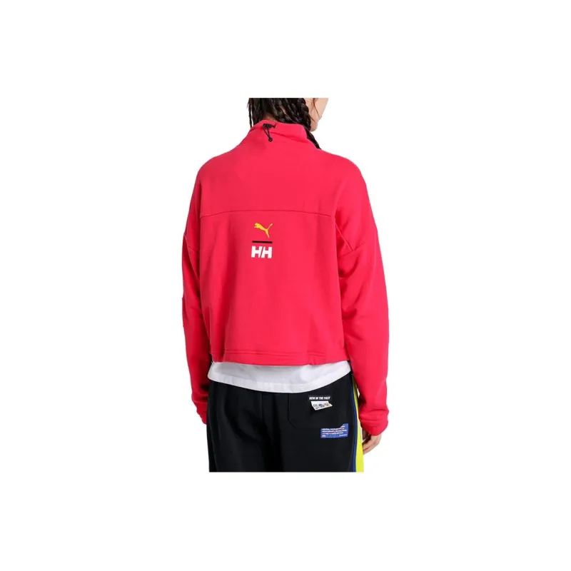PUMA x HELLY HANSEN Sweatshirt Women's Rose Red-1