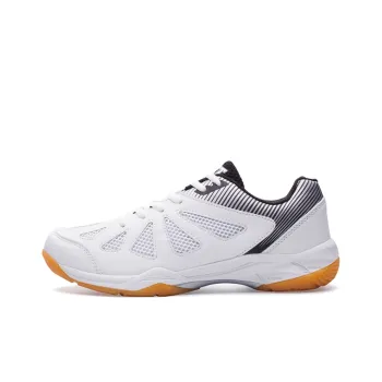 VOIT Anti Slip Wear Resistant Low Top Table Tennis Shoes Unisex White Black