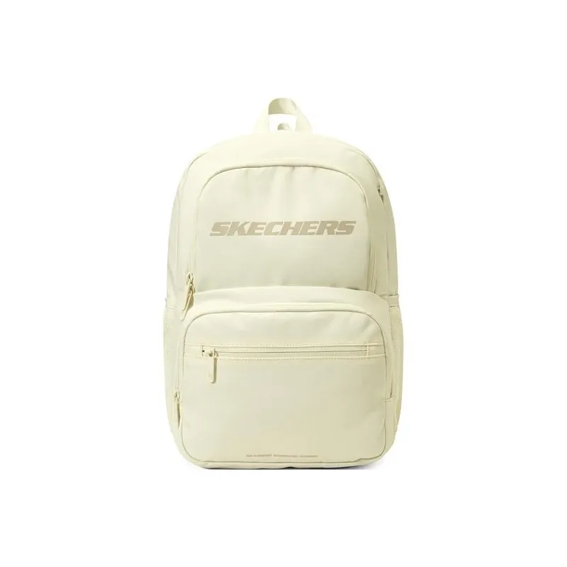 Skechers Fabric Backpack Regular Unisex Cream White-0