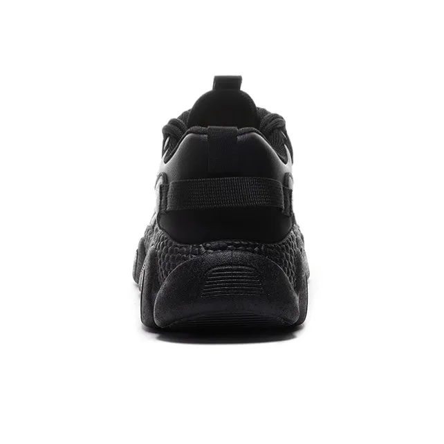 Warrior Wear-Resistant Breathable Supportive Balanced Lightweight Height Increasing Low-Top Chunky Sneakers Women's-2