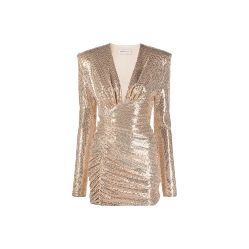 Alexandre Vauthier Long-Sleeved Dresses Women's Rose Gold