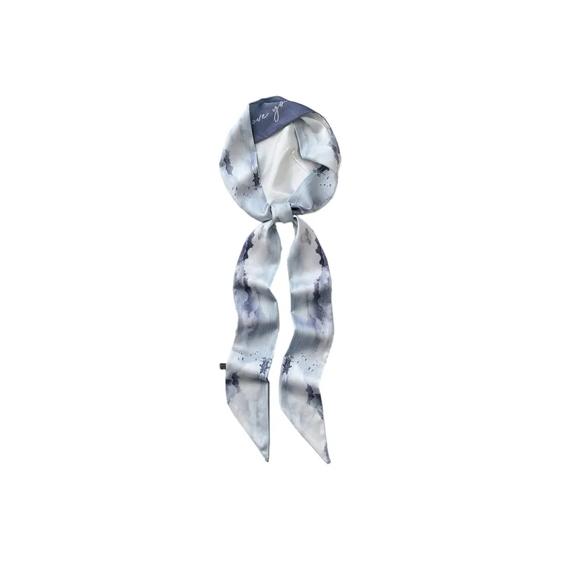 VINEY Polyester Silk Scarves Women's-0