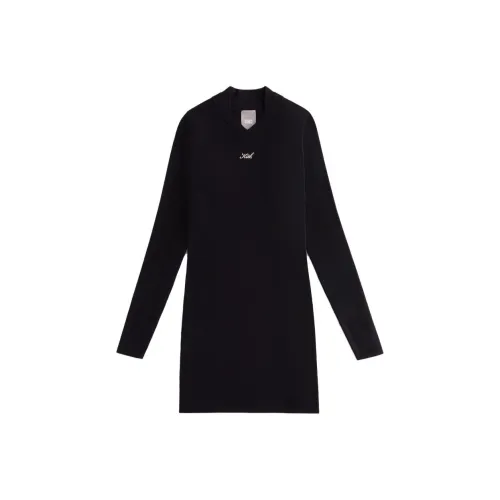 KITH Women's AW23 Fall/Winter Collection Long-Sleeved Dresses Women's Black