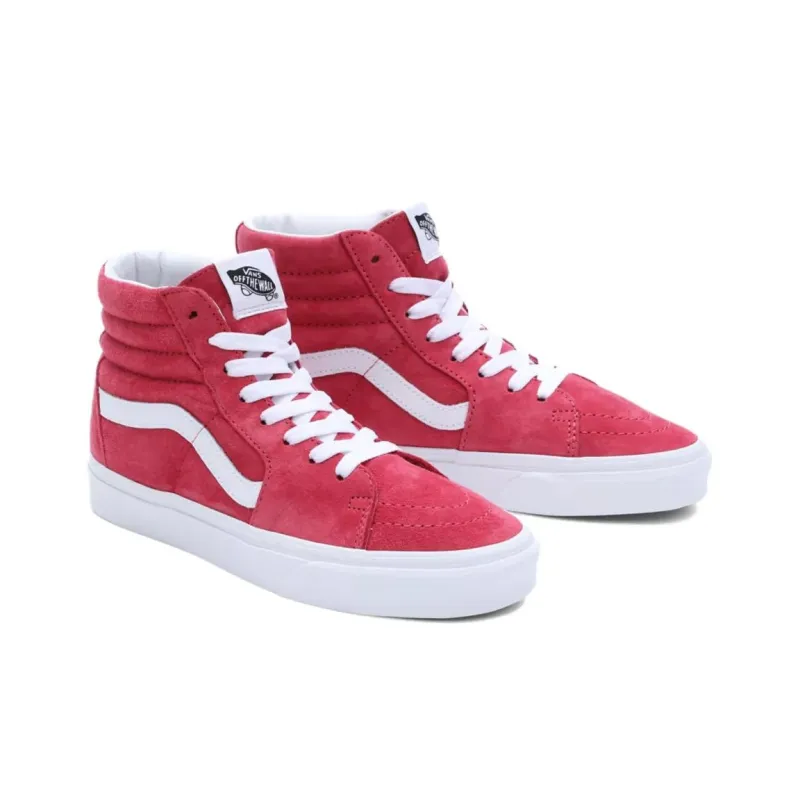 Vans Pig Suede Sk8 Hi 'Red White' Women's-2