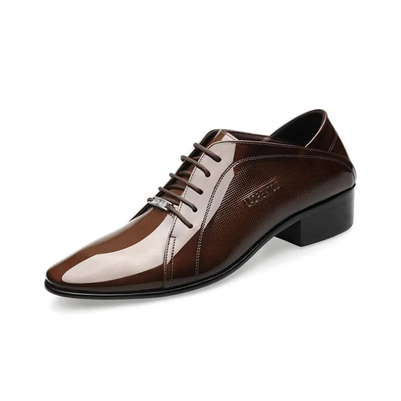 LAORENTOU Dress Shoes Men Low Top Brown-1