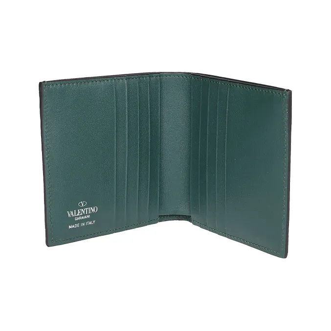 Valentino Leather Wallet Men's Green-2