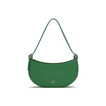 LACOSTE Cow Leather One Shoulder Handbags Small Size Women's Pine Green
