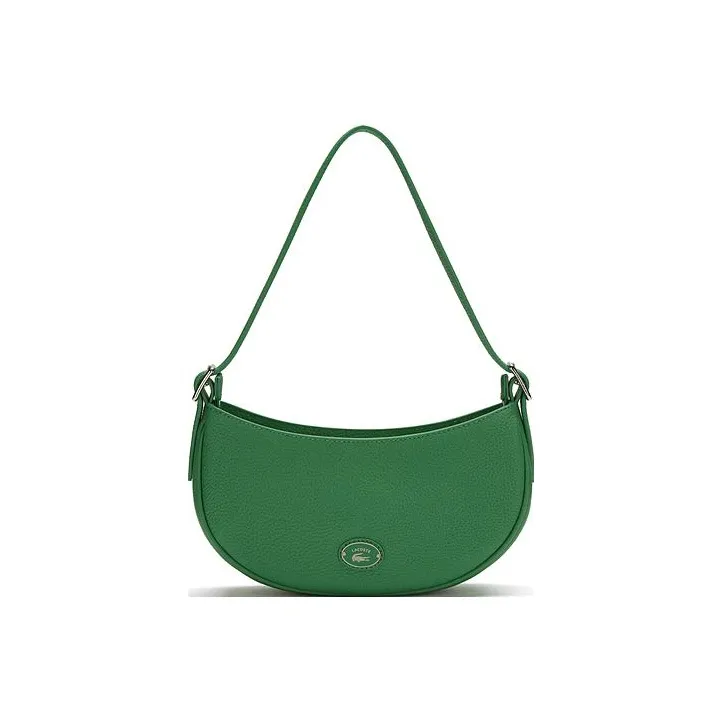 LACOSTE Cow Leather One Shoulder Handbags Small Size Women's Pine Green-0