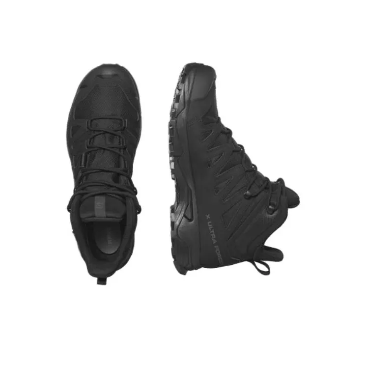 SALOMON X Ultra Forces Mid GTX Anti Slip Wear Resistant Mid Top Outdoor Shoes Unisex Black-3