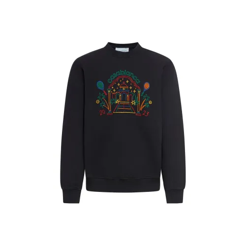 CASABLANCA Rainbow Crayon Temple Organic-Cotton Sweatshirt 