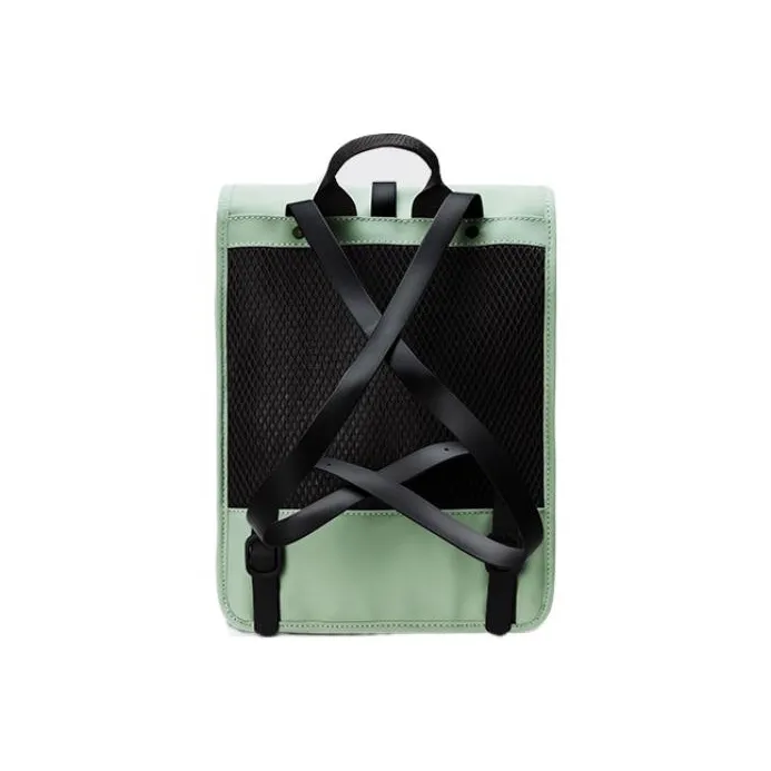 Rains Polyester Backpack Mini Unisex Light Olive Green-1