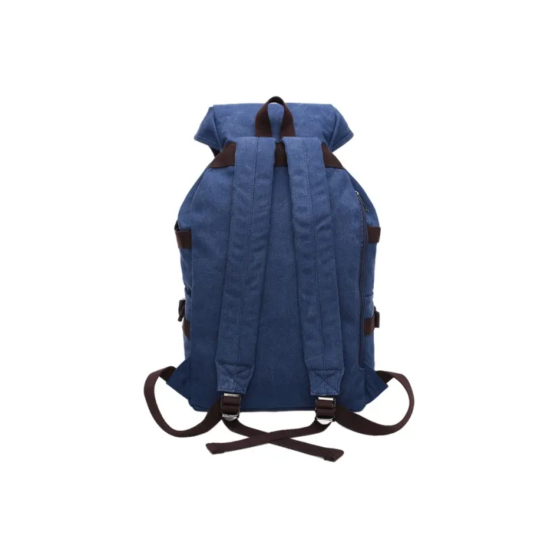 Slazenger Canvas Laptop Backpack Regular Unisex Black/Khaki/Dark Blue/Coffee-10