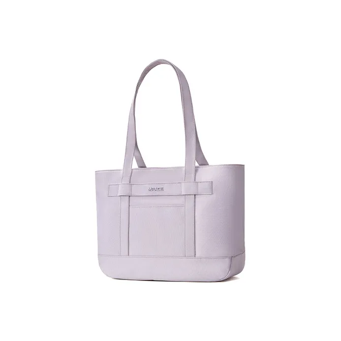 MR.ACE HOMME Polyester Tote Bag Shopping Bag Shoulder Bags Unisex Gray White Paint-9