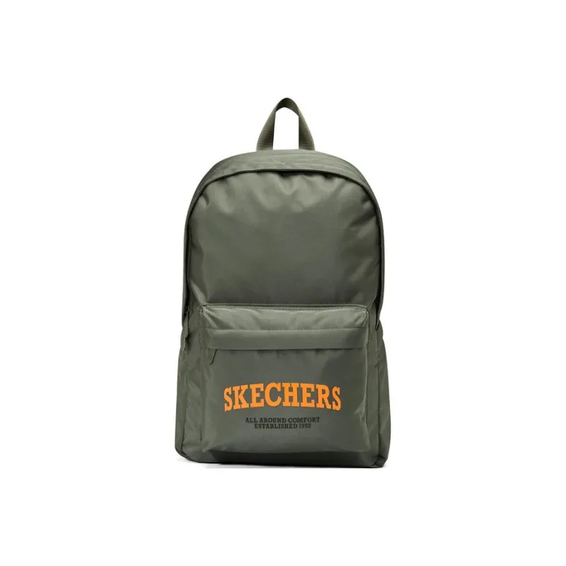 Skechers Fabric Backpack Large Size Unisex Lime Gray-0