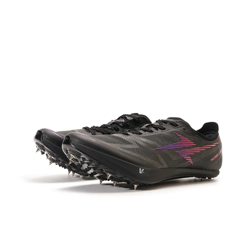 VICTORY LIGHT Anti Slip Wear Resistant Low Top Training Running Shoes Unisex Twilight Purple Obsidian Black-2