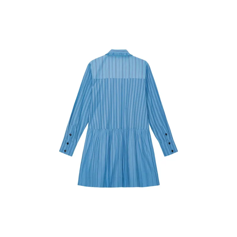 GANNI Long Sleeved Dresses Women's Silver Lake Blue-1