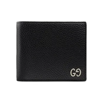 GUCCI Leather Coin Purses Wallets Regular Men's Black