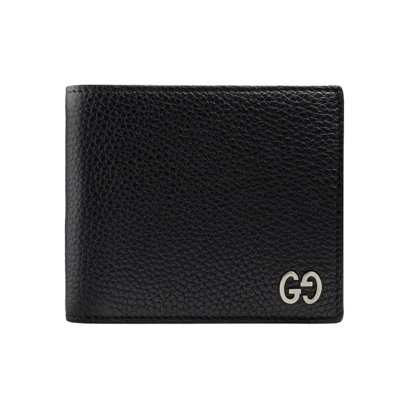 GUCCI Leather Coin Purses Wallets Regular Men's Black-0