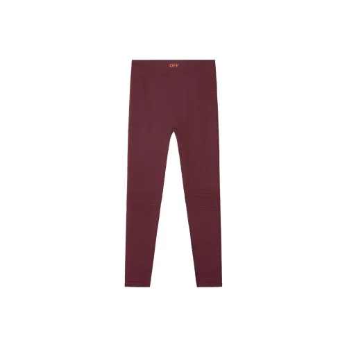 OFF-WHITE Leggings Women's Burgundy