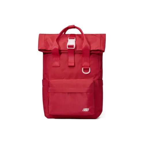 Skechers Fabric Backpack Large Size Unisex Red