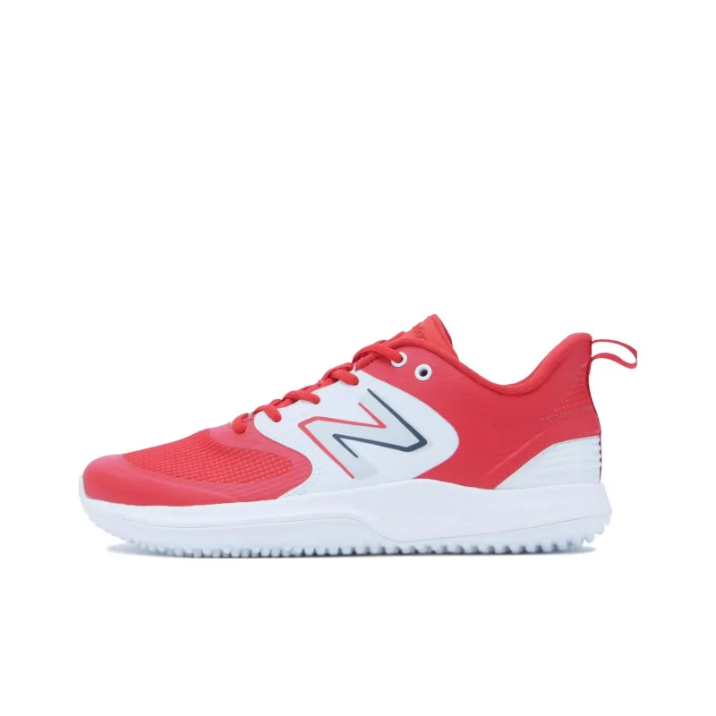 New Balance Cushioned Slip-Resistant Low-Top Running Shoes Unisex Red-0
