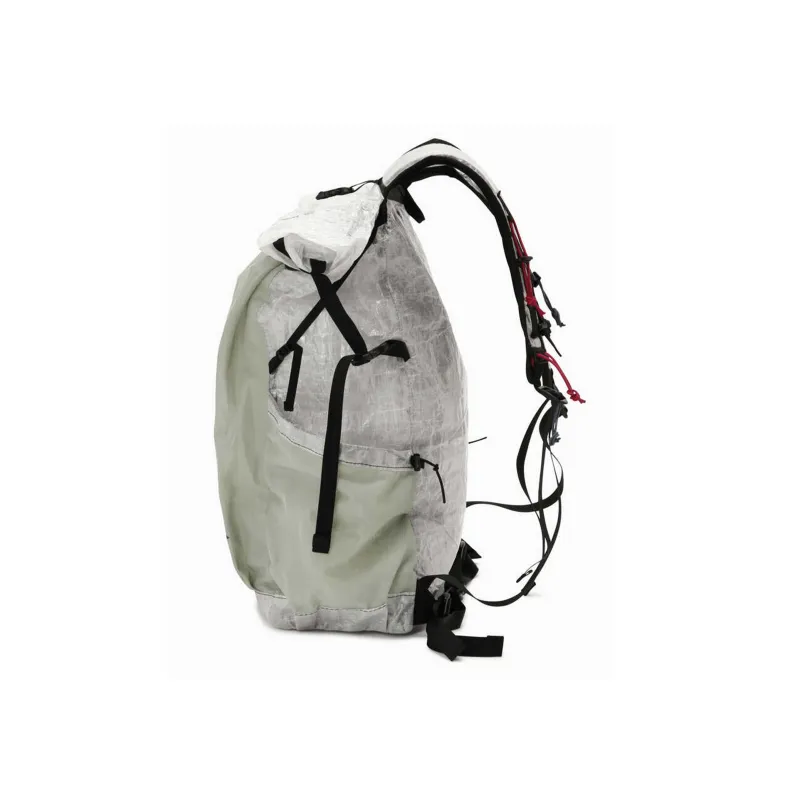 And Wander Polyester Backpack Regular Unisex Gray White/Green-3