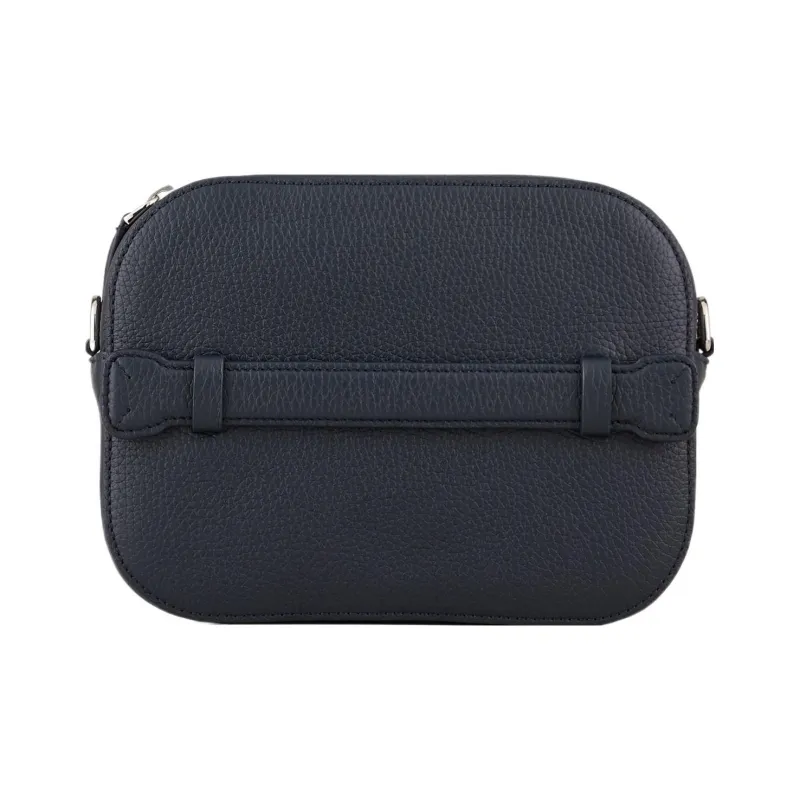 GIORGIO ARMANI Calfskin Crossbody Bag Men's Marine Blue-2