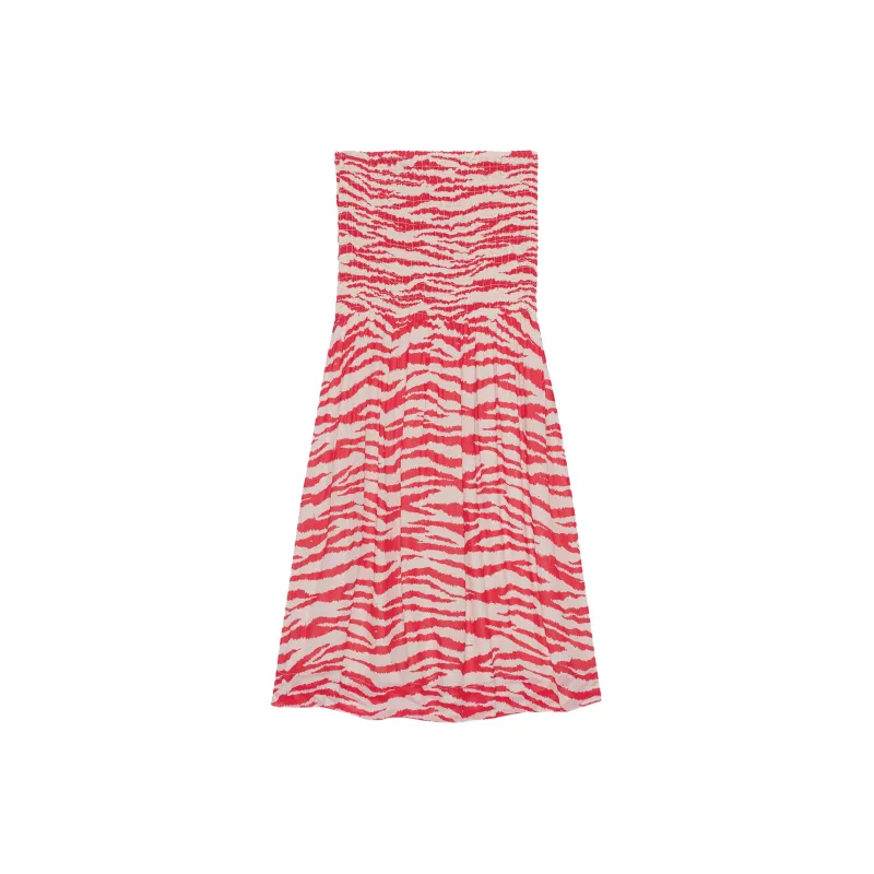 GANNI Casual Long Skirts Women's Red-1