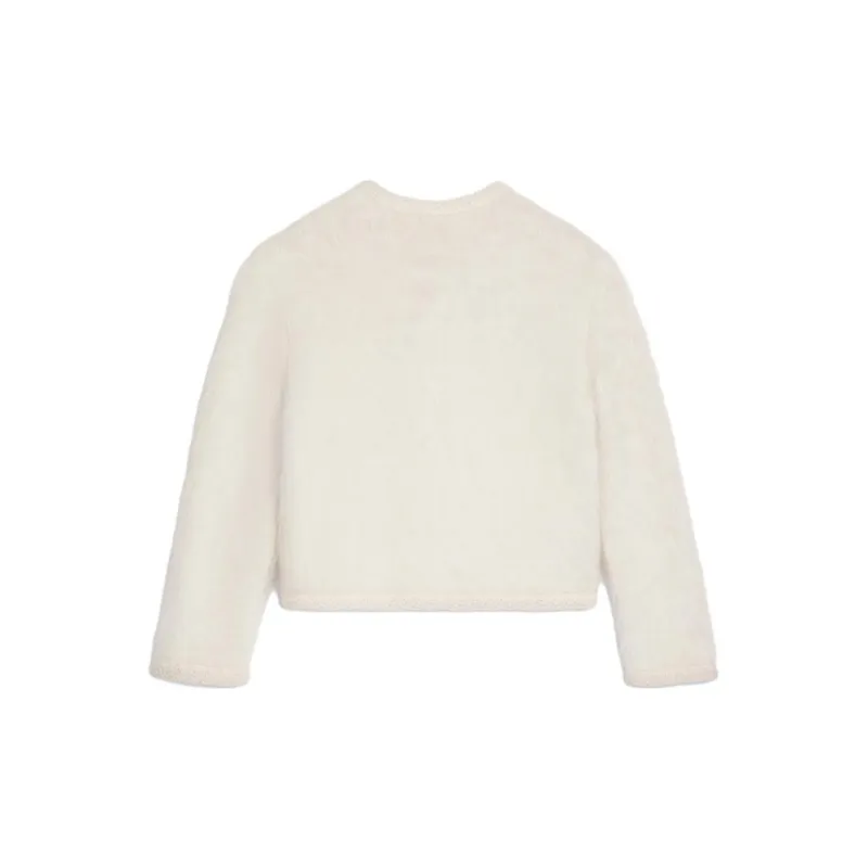 CELINE Cardigan Jacket In Brushed Mohair-1