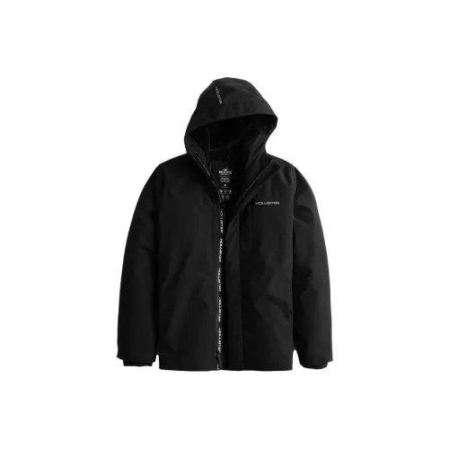 Hollister Jackets Men Black