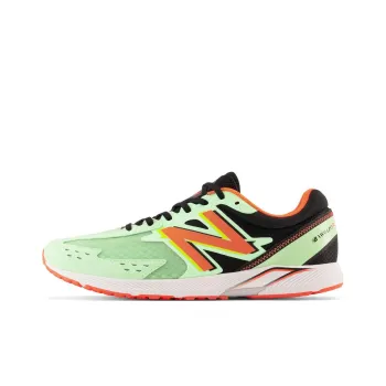 New Balance Hanzo Cushioned Slip Resistant Low Top Running Shoes Unisex Green Black Orange
