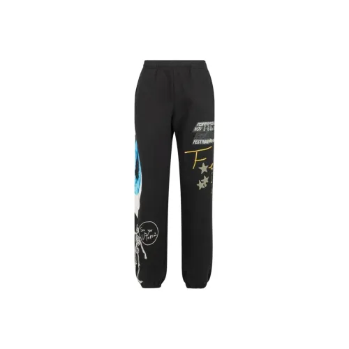 Travis Scott Knitted Sweatpants Men Black