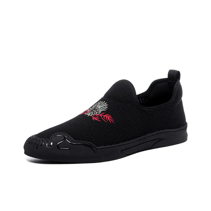 YEDANI Low Top Canvas Shoes Men's Black-1