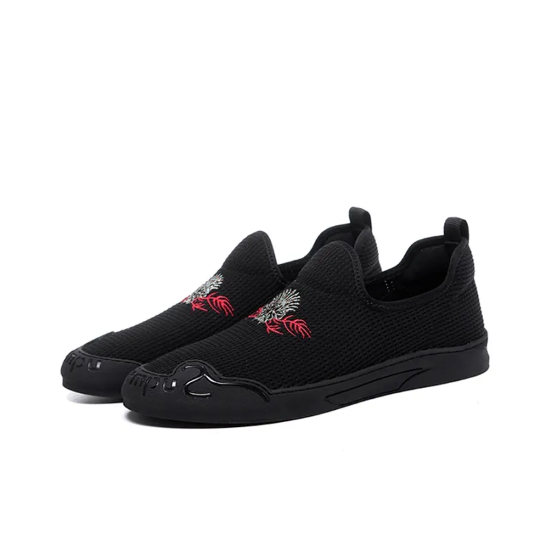 YEDANI Low Top Canvas Shoes Men's Black-2