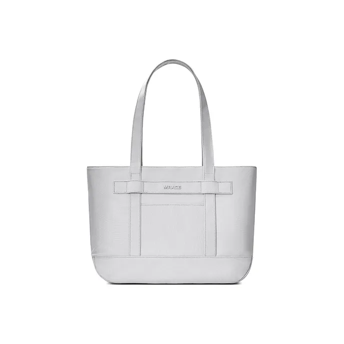 MR.ACE HOMME Polyester Tote Bag Shopping Bag Shoulder Bags Unisex Gray White Paint-0