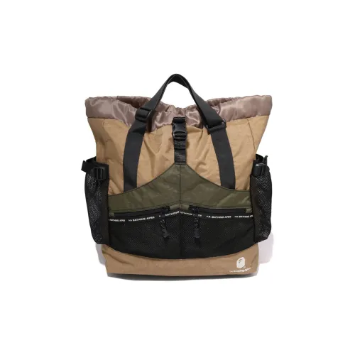 A BATHING APE Polyester Portable Backpack Regular Men's Brown