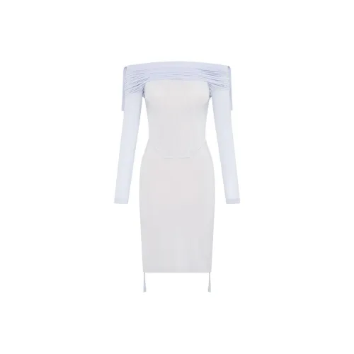 DION LEE Off-shoulder Gathered Minidress