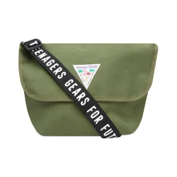 HUMAN MADE Canvas Canvas Bag Crossbody Bag Small Size Unisex Green