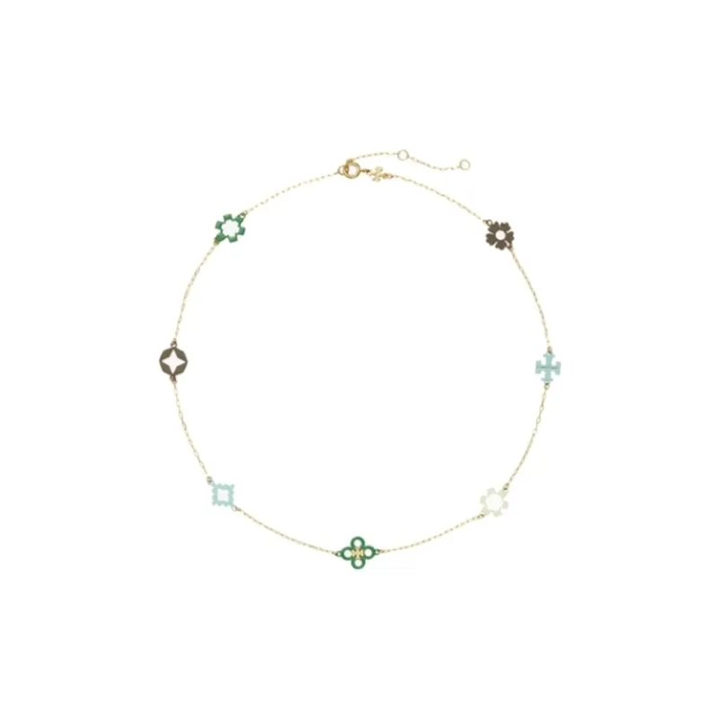 TORY BURCH Kira Clover Necklace-0