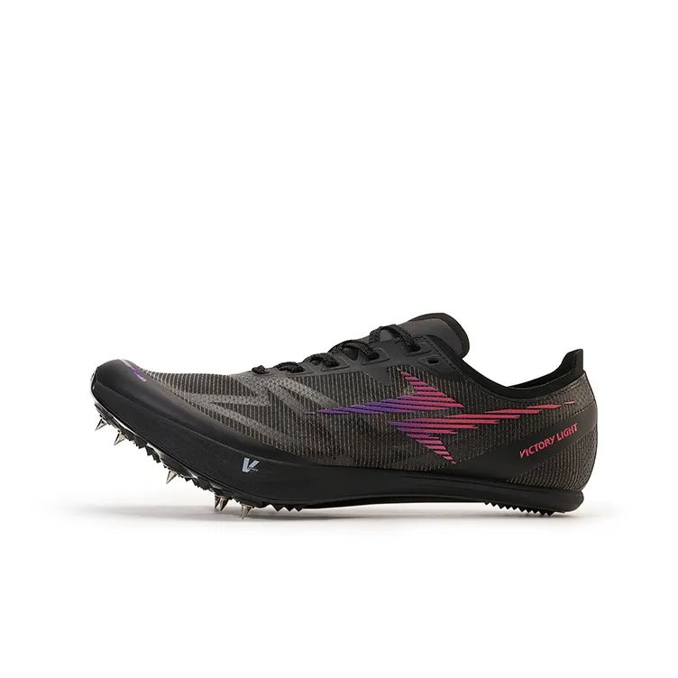 VICTORY LIGHT Anti Slip Wear Resistant Low Top Training Running Shoes Unisex Twilight Purple Obsidian Black-0