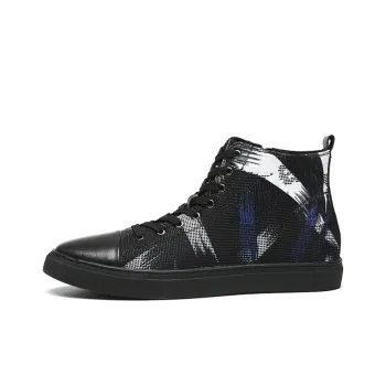 YEDANI High-Top Canvas Shoes Men's Black
