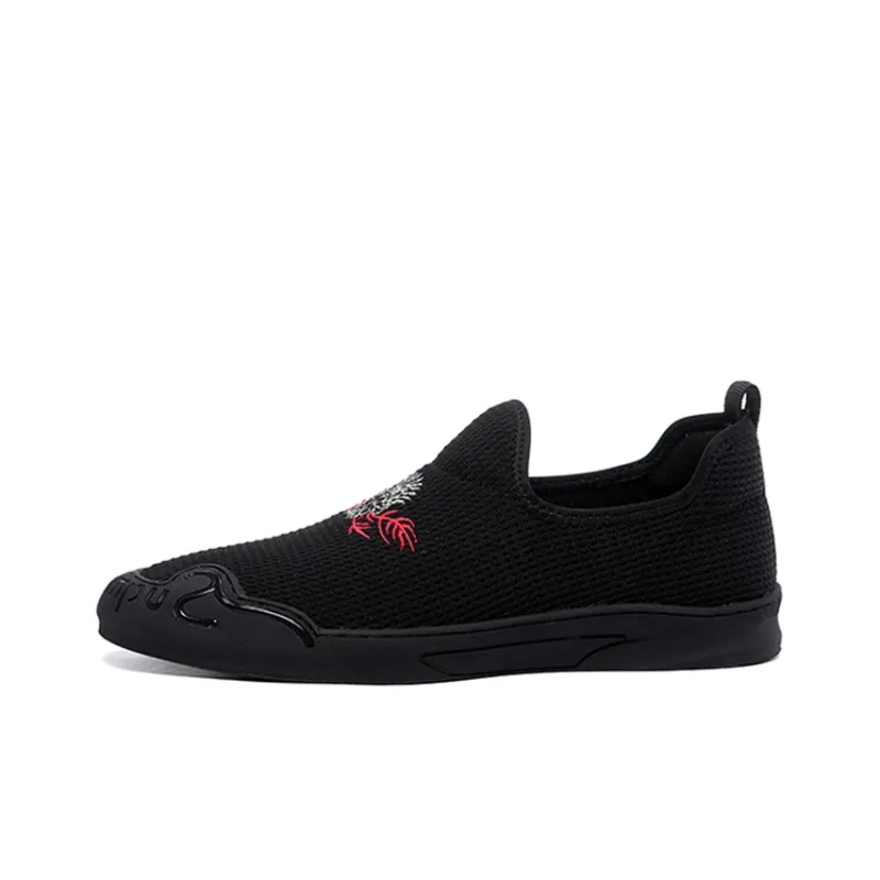 YEDANI Low Top Canvas Shoes Men's Black-0