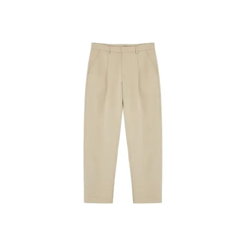 J.D.V Suit Trousers Men Beige Yellow