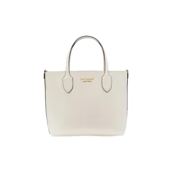 Kate Spade Saffiano Leather Tote Bag Shopping Bag Shoulder Bag Crossbody Bag Handbag Medium Size Women's Cream White