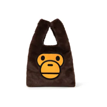 A BATHING APE Polyester Tote Bag Shopping Bag Handbag Regular Men's Brown